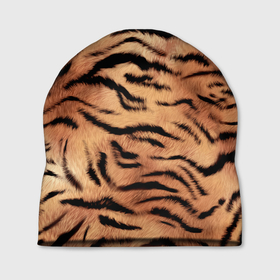 Шапка 3D с принтом Шкура тигра текстура в Петрозаводске, 100% полиэстер | универсальный размер, печать по всей поверхности изделия | 2022 | год тигра | новый год | новый год 2022 | символ года | тигр | тигренок | тигрица | тигры
