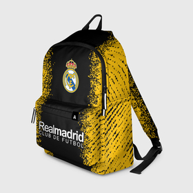 Рюкзак 3D с принтом Реал Мадрид   Спрей , 100% полиэстер | лямки с регулируемой длиной, сверху петелька, чтобы рюкзак можно было повесить на вешалку. Основное отделение закрывается на молнию, как и внешний карман. Внутри два дополнительных кармана, один из которых закрывается на молнию. По бокам два дополнительных кармашка | football | logo | madrid | real | realmadrid | sport | клуб | краска | лого | логотип | логотипы | мадрид | реал | реалмадрид | символ | символы | спорт | спрей | фк | форма | футбол | футбольная