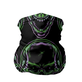 Бандана-труба 3D с принтом Skulls vanguard pattern 2077 в Белгороде, 100% полиэстер, ткань с особыми свойствами — Activecool | плотность 150‒180 г/м2; хорошо тянется, но сохраняет форму | fashion | hype | neon | pattern | skull | vanguard | авангард | неон | узор | хайп | череп