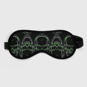 Маска для сна 3D с принтом Skulls vanguard pattern 2077 в Белгороде, внешний слой — 100% полиэфир, внутренний слой — 100% хлопок, между ними — поролон |  | fashion | hype | neon | pattern | skull | vanguard | авангард | неон | узор | хайп | череп
