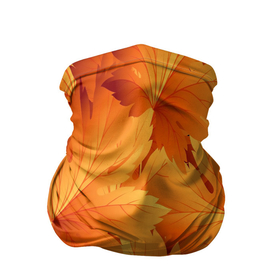 Бандана-труба 3D с принтом Кленовая сладость в Белгороде, 100% полиэстер, ткань с особыми свойствами — Activecool | плотность 150‒180 г/м2; хорошо тянется, но сохраняет форму | желтый | клен | кленовый лист | лист | листопад | листья | оранжевый | осень