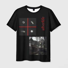 Мужская футболка 3D с принтом Загробная жизнь   afterlife , 100% полиэфир | прямой крой, круглый вырез горловины, длина до линии бедер | готика | гранж | гроб | мрачный | тренд
