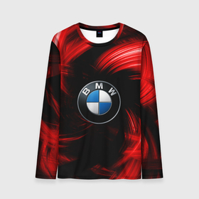 Мужской лонгслив 3D с принтом BMW RED BEAST в Петрозаводске, 100% полиэстер | длинные рукава, круглый вырез горловины, полуприлегающий силуэт | autosport | bmw | motorsport | авто | автоспорт | бмв | в тренде | красный | машина | подарок | популярое | рекомендации | спорт