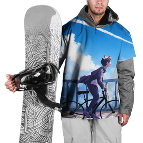 Накидка на куртку 3D с принтом ПАРЕНЬ НА ВЕЛОСИПЕДЕ в Санкт-Петербурге, 100% полиэстер |  | sport | аниме | в топе | велопрогулка | велосипед | вперед | для друга | к мечте | как у всех | парень | подарок | прокатиться | рекомендации | светлое будущее | спорт