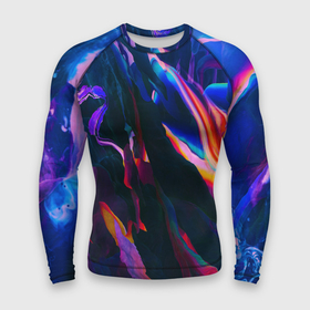 Мужской рашгард 3D с принтом ABSTRACT NEON COLORS в Смоленске,  |  | abstract | colors | neon | абстракция | неон