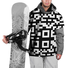 Накидка на куртку 3D с принтом qr code куаркод в Тюмени, 100% полиэстер |  | covid | qr code | антикороновирус | ковид | куаркод | привика