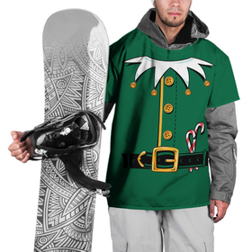 Накидка на куртку 3D с принтом Christmas Elf Outfit в Новосибирске, 100% полиэстер |  | christmas | claus | clothes | deer | elf | frost | helpers | new | north | outfit | pole | santa | year | год | дед | клаус | мороз | новый | одежда | олени | полюс | помощники | рождественский | рождество | санта | санты | северный | эльф