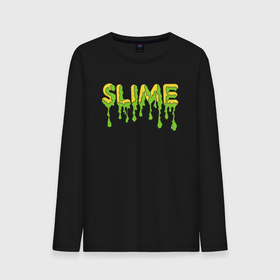 Мужской лонгслив хлопок с принтом SLIME! в городе Новоалтайск, 100% хлопок |  | slime | граффити | искусство | минимализм | рисунок | слайм