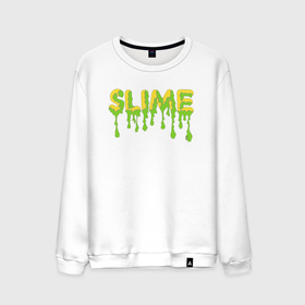 Мужской свитшот хлопок с принтом SLIME! , 100% хлопок |  | slime | граффити | искусство | минимализм | рисунок | слайм