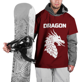 Накидка на куртку 3D с принтом WHITE_DRAGON в Кировске, 100% полиэстер |  | Тематика изображения на принте: dragon | white | white dragon | белый | белый дракон | дракон | дракон вектор