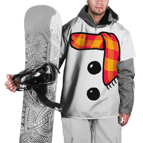 Накидка на куртку 3D с принтом Snowman Outfit в Новосибирске, 100% полиэстер |  | Тематика изображения на принте: attributes | buttons | christmas | new | scarf | snow | snowman | snowy | woman | year | атрибутика | баба | год | новый | пуговица | пуговицы | рождество | снег | снеговик | снежная | шарф