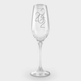 Фужер для шампанского с принтом 20 22 в Белгороде,  |  | год | контур | праздник | цифры | число