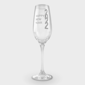 Фужер для шампанского с принтом С новым 22 годом в Курске,  |  | буква | год | надпись | цифры | число