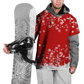 Накидка на куртку 3D с принтом Вечный снегопад в Тюмени, 100% полиэстер |  | 2021 | 2022 | happy new year | happy new year 2022 | новый год | новый год 2022 | праздник | снежинки