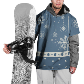 Накидка на куртку 3D с принтом Капелька новогоднего настроения , 100% полиэстер |  | Тематика изображения на принте: 2021 | 2022 | happy new year | happy new year 2022 | новый год | новый год 2022 | санта | снежинки