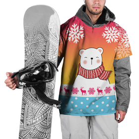 Накидка на куртку 3D с принтом ДРУЖОЧЕК МИШКА в Новосибирске, 100% полиэстер |  | Тематика изображения на принте: 2021 | 2022 | new year | в топе | деда мороза | к нам приходит | как у всех | клауса | костюм | медвежонок | милый | мишка | на нг | нг | новогодний | новый год | подарок | праздник | рекомендации | рождество