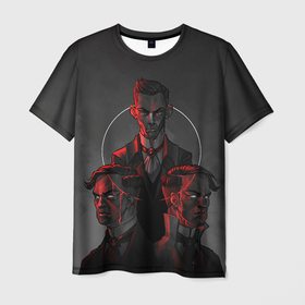Мужская футболка 3D с принтом Дисонорд Арт в Санкт-Петербурге, 100% полиэфир | прямой крой, круглый вырез горловины, длина до линии бедер | dishonored | disonord | game | games | дисонорд | игра | игры