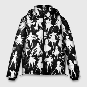 Мужская зимняя куртка 3D с принтом GENSHIN IMPACT ПЕРСОНАЖИ БЕЛЫЙ в Санкт-Петербурге, верх — 100% полиэстер; подкладка — 100% полиэстер; утеплитель — 100% полиэстер | длина ниже бедра, свободный силуэт Оверсайз. Есть воротник-стойка, отстегивающийся капюшон и ветрозащитная планка. 

Боковые карманы с листочкой на кнопках и внутренний карман на молнии. | Тематика изображения на принте: genshin impact | heroes genshi | альбедо | барбара | беннет | бэй доу | венти | гань юй | джинн | дилюк | диона | кли | кэ цин | кэйа | лиза | мона | нин гуан | ноэль | путешественник | рэйзор | сахароза | син цю | синь янь
