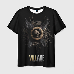 Мужская футболка 3D с принтом RE Village Wings в Петрозаводске, 100% полиэфир | прямой крой, круглый вырез горловины, длина до линии бедер | game | games | re | resident evil | игра | игры | обитель зла | резедент эвил | реседент ивел