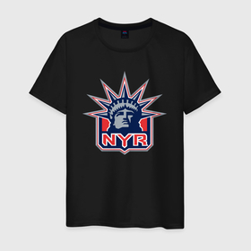 Мужская футболка хлопок с принтом Нью Йорк Рейнджерс | New York Rangers , 100% хлопок | прямой крой, круглый вырез горловины, длина до линии бедер, слегка спущенное плечо. | hockey | new york | new york rangers | nhl | rangers | usa | нхл | ньюйорк | ньюйорк рейнджерс | рейнджерс | спорт | сша | хоккей | шайба