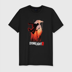 Мужская футболка хлопок Slim с принтом Dying Light - 2 , 92% хлопок, 8% лайкра | приталенный силуэт, круглый вырез ворота, длина до линии бедра, короткий рукав | dying light | dying light 2 | зомби | игры | ужасы | хоррор