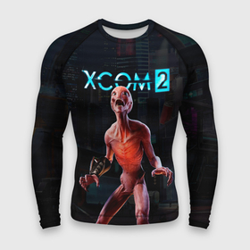 Мужской рашгард 3D с принтом XCOM пришелец в Кировске,  |  | alien | ufo | x com | xcom | вторжение инопланетян | икс ком | икском | инопланетное вторжение | инопланетянин | нло | пришелец