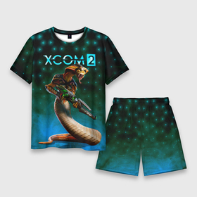 Мужской костюм с шортами 3D с принтом XCOM ИКС КОМ рептилия в Новосибирске,  |  | alien | lizard | reptile | snake | ufo | xcom | вторжение инопланетян | змея | икс ком | икском | инопланетное вторжение | инопланетянин | нло | пришелец | ящер | ящерица