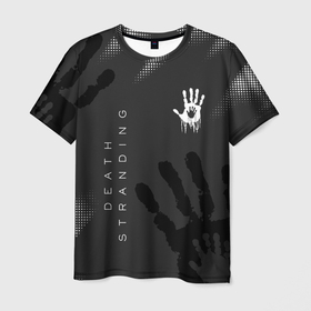 Мужская футболка 3D с принтом Death Stranding отпечаток руки в Белгороде, 100% полиэфир | прямой крой, круглый вырез горловины, длина до линии бедер | death stranding | kojima | kojima productions | кодзима | мадс микельсон | норман ридус