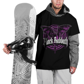 Накидка на куртку 3D с принтом Black Sabbat Bat в Тюмени, 100% полиэстер |  | Тематика изображения на принте: alternative | black sabbath | metall | music | rock | альтернатива | блэк саббат | металл | музыка | рок