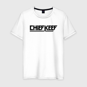Мужская футболка хлопок с принтом Chief Keef логотип в Петрозаводске, 100% хлопок | прямой крой, круглый вырез горловины, длина до линии бедер, слегка спущенное плечо. | chief keef | love sosa | американский рэпер | арт | иллинойс | продюсер | сша | чикаго | чиф киф