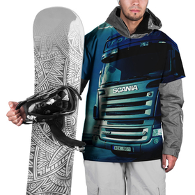 Накидка на куртку 3D с принтом SCANIA Дальнобой 2022. , 100% полиэстер |  | Тематика изображения на принте: грузовик | грузоперевозки | дальнобойщик | машина | тягач