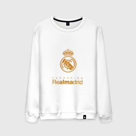 Мужской свитшот хлопок с принтом Real Madrid Logo в городе Новоалтайск, 100% хлопок |  | Тематика изображения на принте: madrid | real | real madrid | мадрид | реал мадрид