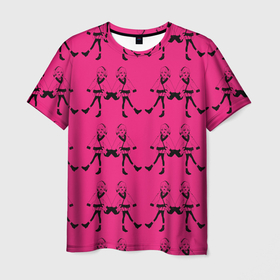 Мужская футболка 3D с принтом Просто девочки в Новосибирске, 100% полиэфир | прямой крой, круглый вырез горловины, длина до линии бедер | Тематика изображения на принте: аниме | девочка | девушкам | люди | розовый