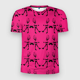 Мужская футболка 3D спортивная с принтом Просто девочки в Новосибирске, 100% полиэстер с улучшенными характеристиками | приталенный силуэт, круглая горловина, широкие плечи, сужается к линии бедра | Тематика изображения на принте: аниме | девочка | девушкам | люди | розовый