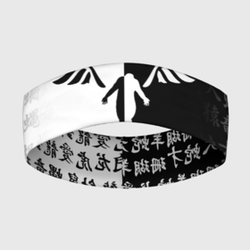 Повязка на голову 3D с принтом WALHALLA TEAM BLACK WHITE STYLE   TOKYO REVENGERS ,  |  | anime | draken | japan | mikey | tokyo | tokyorevengers | walhalla | аниме | вальгала | дракен | иероглифы | кэн | майки | манга | мандзиро | микки | рюгудзи | сано | символы | токийские мстители | токио | япония