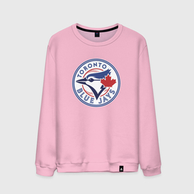 Мужской свитшот хлопок с принтом Toronto Blue Jays в Тюмени, 100% хлопок |  | baseball | bird | canada | jay | team | toronto | бейсбол | канада | птица | сойка | торонто