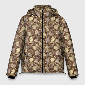 Мужская зимняя куртка 3D с принтом Шахматный Король (Chess) в Екатеринбурге, верх — 100% полиэстер; подкладка — 100% полиэстер; утеплитель — 100% полиэстер | длина ниже бедра, свободный силуэт Оверсайз. Есть воротник-стойка, отстегивающийся капюшон и ветрозащитная планка. 

Боковые карманы с листочкой на кнопках и внутренний карман на молнии. | chess | анатолий карпов | бобби фишер | владимир крамник | гари каспаров | игра | капабланка | король | корона | ладья | магнус карлсен | математика | михаил ботвинник | пешка | ферзь | чёрнобелые