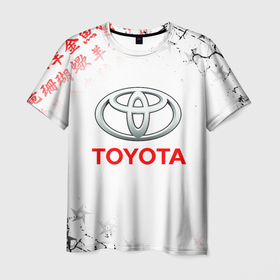 Мужская футболка 3D с принтом TOYOTA SAMURAI JAPAN AUTO в Санкт-Петербурге, 100% полиэфир | прямой крой, круглый вырез горловины, длина до линии бедер | Тематика изображения на принте: auto | japan | samurai | sport | tokyo | toyota | авто | автомобиль | автомобильные | бренд | марка | машины | самураи | спорт | тойота | токио | япония