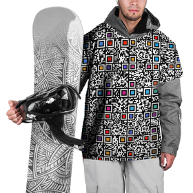 Накидка на куртку 3D с принтом Не нормативная лексика в Тюмени, 100% полиэстер |  | obscene words | profanity | qr code | qr код | russian swearing | swearing | мат | ненормативная лексика | русский мат