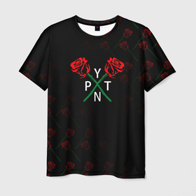Мужская футболка 3D с принтом [Payton Moormeie]   Паттерн роз в Тюмени, 100% полиэфир | прямой крой, круглый вырез горловины, длина до линии бедер | payton | payton moormeie | pytn | rose | блогер | знаменитость | пейтон | пейтон моормиер | тиктоенр