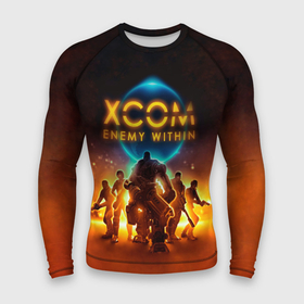 Мужской рашгард 3D с принтом XCOM Enemy Within в Белгороде,  |  | x com | xcom | xcom enemy within | икс ком | икском