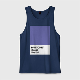 Мужская майка хлопок с принтом Цвет Pantone 2022 года - Very Peri , 100% хлопок |  | pantone | very peri | violet | графический дизайн | дизайн | дизайнерский мем | дизигн | дизигнер | мем | пантон | сиреневый | фиолетовый | цвет 2022 года | цвет года | цвет пантон