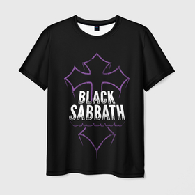 Мужская футболка 3D с принтом Black Sabbat Cross в Тюмени, 100% полиэфир | прямой крой, круглый вырез горловины, длина до линии бедер | alternative | black sabbath | metall | music | rock | альтернатива | блэк саббат | металл | музыка | рок