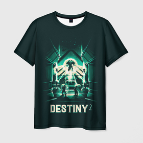 Мужская футболка 3D с принтом Destiny bossfight , 100% полиэфир | прямой крой, круглый вырез горловины, длина до линии бедер | desteny | desteny 2 | destiny | game | games | дестени | дустан | игра | игры