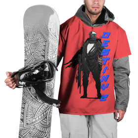 Накидка на куртку 3D с принтом Destiny neon в Кировске, 100% полиэстер |  | desteny | desteny 2 | destiny | game | games | дестени | дустан | игра | игры