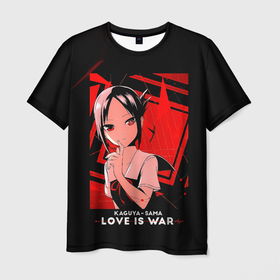 Мужская футболка 3D с принтом Кагуя Синомия - Госпожа Кагуя: В любви как на войне в Белгороде, 100% полиэфир | прямой крой, круглый вырез горловины, длина до линии бедер | doujin ban | kaguya sama wa kokurasetai | kaguyasama love is war | shinomiya kaguya | аниме | в любви как на войне | госпожа кагуя | кагуя сама ва кокурасэтай | кагуя синомия | королева мускулов | манга | ранобэ | тётя