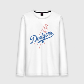 Мужской лонгслив хлопок с принтом Los Angeles Dodgers baseball , 100% хлопок |  | Тематика изображения на принте: baseball | dodgers | los angeles | team | бейсбол | лосанжелес | сша