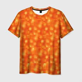 Мужская футболка 3D с принтом Лава Майнкрафт в Екатеринбурге, 100% полиэфир | прямой крой, круглый вырез горловины, длина до линии бедер | Тематика изображения на принте: minecraft | лава | лава майнкрафт | майн | майнкрафт