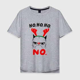 Мужская футболка хлопок Oversize с принтом НЕПРАВИЛЬНЫЙ ОЛЕНЬ в Белгороде, 100% хлопок | свободный крой, круглый ворот, “спинка” длиннее передней части | 2022 | cat | cats | christmas | cold | deer | klaus | mem | meme | memes | merry | new | santa | snow | what | winter | year | год | зима | клаус | кот | котейка | котенок | котик | котэ | кошка | мем | мемы | мороз | новый | олень | рождес