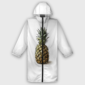 Дождевик унисекс 3D с принтом Pineapple watercolor в Рязани,  |  | Тематика изображения на принте: pineapple | ананас | графика | еда | рисунок | фрукт